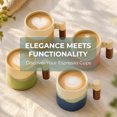 thumbnail image 7 of Unique Bargains 2.5oz Ceramic Espresso Cups with Wooden Handle Porcelain Espresso Shot Cups Set of 2 Demitasse Cups for Coffee or Tea Earthy Color, 7 of 7