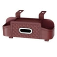 thumbnail image 1 of Caja de almacenamiento para respaldo de asiento Organizador para respaldo de asiento de automóvil Organizador universal para colgar con 2 rojo oscuro, 1 of 9