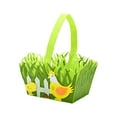 thumbnail image 4 of Cesta de Pascua con asa para niños, de tela no tejida, ideal para decorar fiestas de Pascua. gallina amarilla, 4 of 9