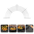 thumbnail image 4 of MasteelfCA Semi-circular Drain Oil Rack Grill Rack Stainless Steel Oil Drain Frying Rack Random Style, 4 of 9