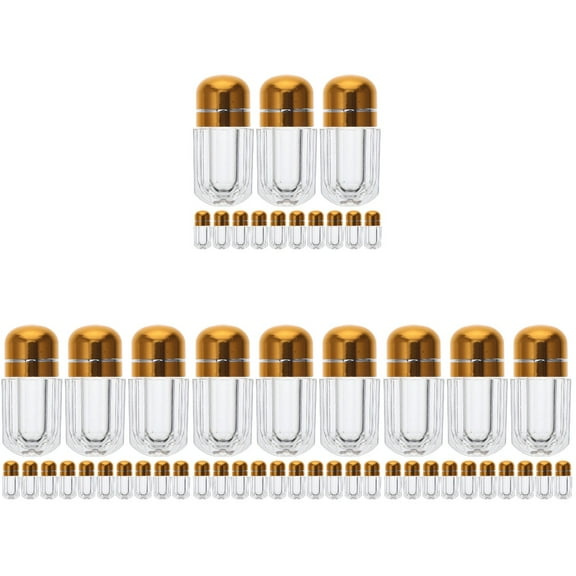 Vial Container Pill Containers Capsule Bottle Plastic Bottles Candy Empty Medicine Travel 80 Pcs