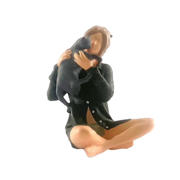 Figura Mini 1:64 Entrenamiento Mascota Personaje Escena Callejera Modelo Paisaje Escala S Verde