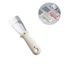 Raindrops Deicing Shovel Ice Scraper Deicer Curved Design Snow Removal Tool 17*4.5cm Beige