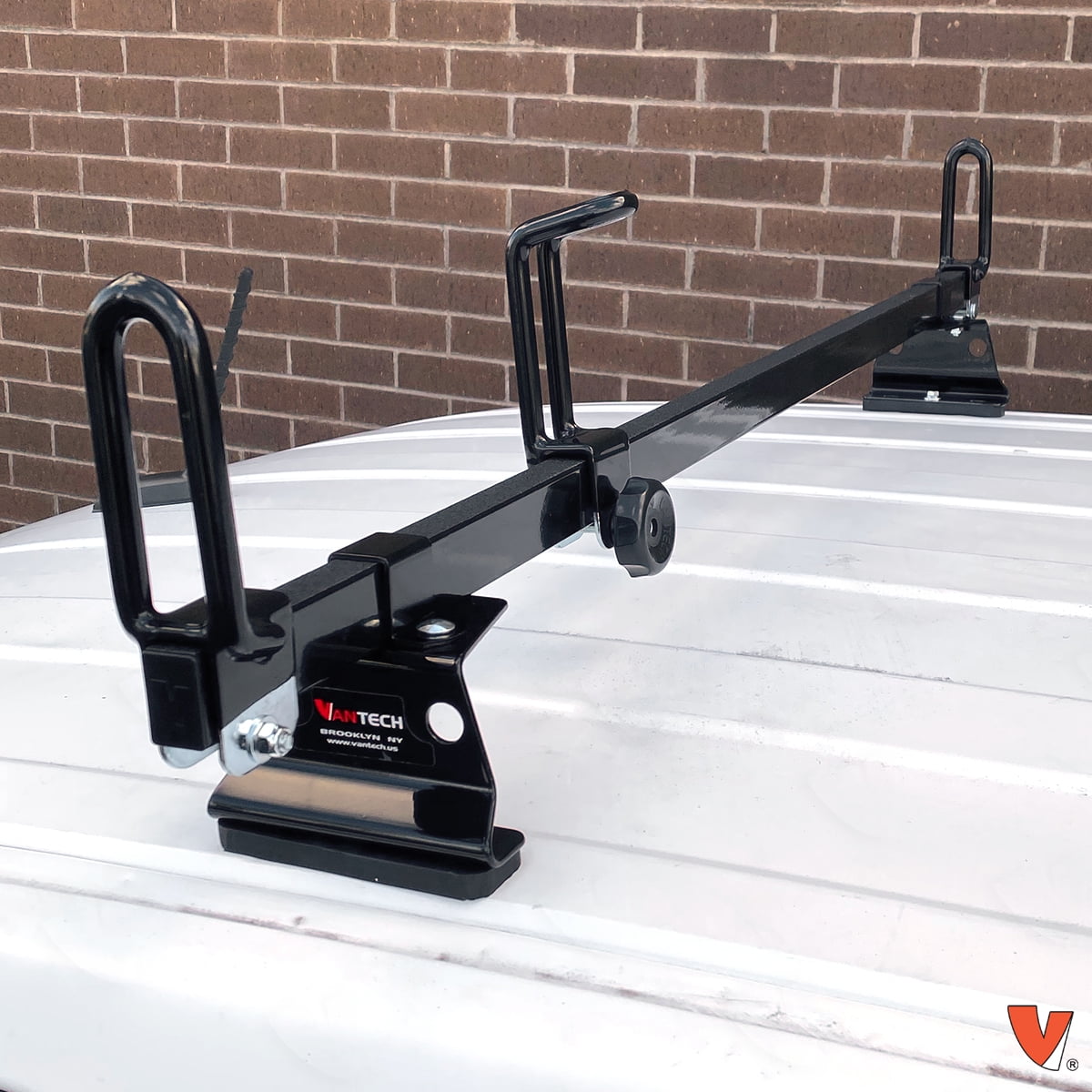 Vantech Heavy Duty 2 Bar Ladder Roof Rack Compatible with Nissian NV200 (Black)