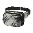 thumbnail image 2 of Bingfone Sac Banane Style Encre Aigle Chauve pour Femmes Sac de Taille à la Mode avec Sangle Réglable Imperméable Partout Sac Bandoulière pour Entraînement Course Voyage, 2 of 9