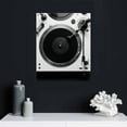 thumbnail image 4 of Nawypu Retro Music Black And White Turntable Vinyl Record Poster Record Player Wall Art Picture Print Canvas Painting Modern Bar Decor Poster, 4 of 4