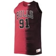 thumbnail image 2 of Men's Mitchell & Ness Dennis Rodman Black/Red Chicago Bulls Big & Tall Profile Tie-Dye Player Tank Top, 2 of 3
