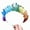color：Little moon, variant on (1 piece) Multicolor Crystal Stone Rainbow headband-Little Moon