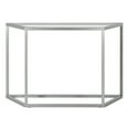 thumbnail image 4 of Evelyn&Zoe Levi 44" Wide Trapezoid Console Table, Silver, 4 of 8