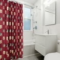 thumbnail image 4 of College Covers NCAA Licensed Shower Curtain, 72" x 70", 4 of 7