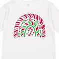 thumbnail image 4 of Inktastic Peppermint Rainbow with Candy Cane Boys or Girls Long Sleeve Toddler T-Shirt, 4 of 5
