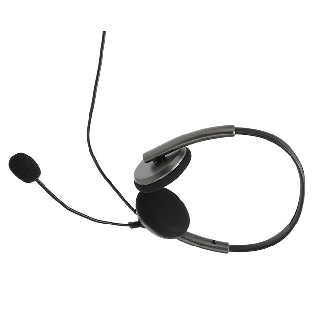 USB Headset with Microphone for PC Laptop,Headphones with Noise Cancelling Microphone for Computer,On Ear Wired Office Call Center Headset for Office Telework Home Kids