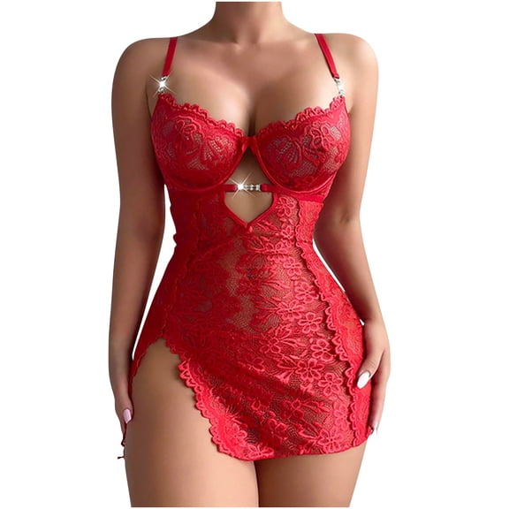 Levmjia Womens Sleepwear Nightgown Sleeveless Solid Color Lace Trimmed Soft Breathable Sleep Dress for Women Home Comfort Wear Summer