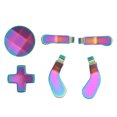 thumbnail image 2 of Metal D Pads Paddles, Wearable Stainless Steel Easy Control Hair Trigger Locks Parts  for Game Controller, 2 of 7