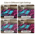 thumbnail image 7 of ODIKA 9'x12' Washable Area Rug Personalized Album Cover Retro Cassette Vinyl Kpop Movie Theater for Master Suite, California King, Under Bed, Non-Shedding, Easy Care, 7 of 7