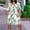 Multicolor, variant on Yotami Casual Plus Size Dress for Women Short Sleeve Floral Print Midi Dress with Pocket Summer V-Neck Sundress for Vacation