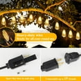 thumbnail image 2 of LED Outdoor String Lights 100FT Patio Lights with 52 Shatterproof ST38 Vintage Edison Bulbs, Outside Hanging Lights Waterproof for Porch, Deck, Garden, Backyard, Balcony, 2700K Dimmable, 2 of 4