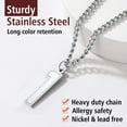 thumbnail image 6 of FindChic Football Necklaces for Men, Stainless Steel Number 0-9 Pendant Necklace Jewelry Chains for Him with Gift Box, 6 of 9