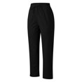 thumbnail image 5 of Womens Pants Solid Color with Pocket Elastic Waist Ninth Pants Lightweight Black Womens Trousers L, 5 of 5