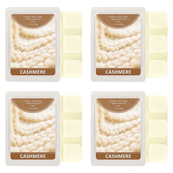 SCENTORINI Soy Wax Cubes for Wax Warmer, Strong Scent Fragrance Wax Tarts, Woolen Blanket Candle Melts Gift Set (4-Pack)