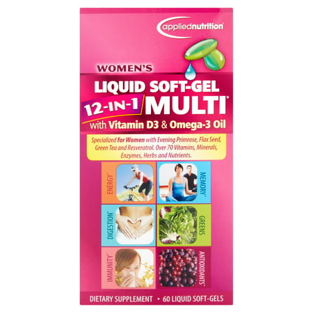 APPLIED NUTRITION femmes 12-in-1 multi liquide, 60 count