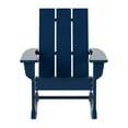 thumbnail image 4 of GARDEN Set of 2 Modern Plastic Outdoor Rocking Chairs for Patio Porch, Navy Blue, 4 of 10