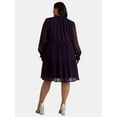 thumbnail image 3 of Terra & Sky Women's Plus Size Tiered Mini Dress, Sizes 0X-5X, 3 of 4