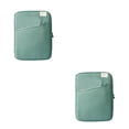 thumbnail image 2 of pitrice 1/2/3 Tablet Sleeve Bag Laptop Pouch Multi Pockets Computer Notebook Keyboard Storage Charging Cable Organizer Office Travel Green 11inch 2PCS, 2 of 6
