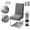 Dark Gray, variant on AIGIA Jacquard Dining Chair Covers Elastic Wedding Chair Cover Adjustable Seat Slipcover for Home Kitchen Banquet Party (Pack of 1/2/4 )