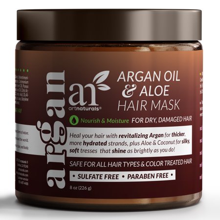 ArtNaturals Argan Shine Enhancing Deep Conditioning & Moisturizing Hair Mask with Jojoba Oil, 8 oz