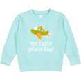 thumbnail image 2 of Inktastic My First Plane Trip Airplane Travel Toddler Sweatshirt, 2 of 4