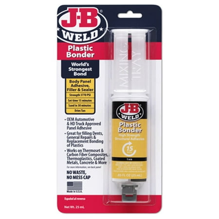 JB Weld 50133 Plastic Bonder 25 Ml. (Best Jb Weld For Aluminum)