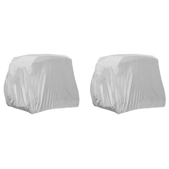 2X 4 Passenger Golf Cart Cover 210D Oxford Waterproof Dustproof Roof Enclosure Rain for EZ GO, Club Car,