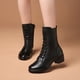 thumbnail image 2 of Botas de cuero genuino a la moda, zapatos de baile latino con suela blanda para mujer, zapatos de baile de tacón medio, baile Social, baile de marinero, baile cuadrado, 2 of 5