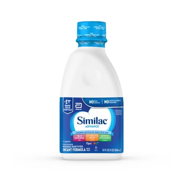 Similac Advance Baby Formula To Support Brain & Eyes, 6 Count Ready-to-Feed, 1-Quart Bottle