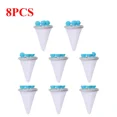 thumbnail image 1 of 1-10 Pcs Filtre Filet Flottant pour Machine à Laver Sac en Maille Réutilisable Attrape-Poils Outil de Nettoyage de Linge Bleu, 1 of 6
