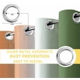 thumbnail image 6 of Orange Sage Green Ombre Blackout Curtains for Bedroom/Living Room, Thermal Insulated Kitchen Curtains, Abstract Aesthetics Modern Art Grommet Darkening Window Treatment Drapes 27.5"x39"x2, 6 of 8