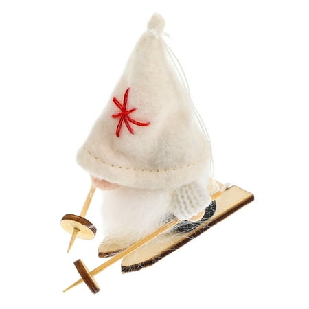 

Christmas Skiing Gnome Doll Desktop Decor Gnome Doll Christmas Gnome Doll Ornament