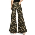 thumbnail image 3 of LITZ BY UNIQ Women's Juniors Army Camo Print Super Wide Flares (25, Camo), 3 of 4