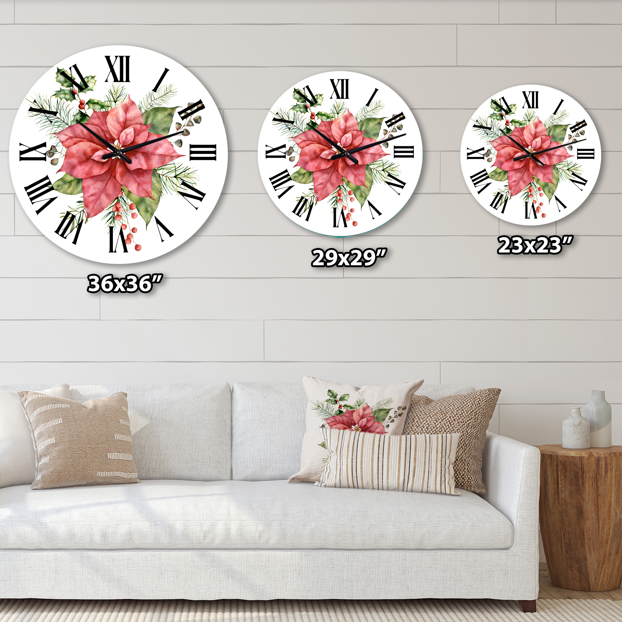 Designart 1 in Quartz Traditional Wall Clock
