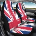 thumbnail image 4 of Xoenoiee Retro Union Jack Flag Pattern Car Seat Covers 2 Piece Front Seats Protector Automotive Seat Cushion Cover Universal Fit SUV Sedan Vans Trucks, 4 of 6
