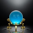 thumbnail image 4 of OUSITAID 40mm Crystal Ball With Golden Flower Stand Combination Home decoration, 4 of 5