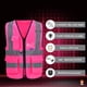 thumbnail image 4 of Chaleco de seguridad A-SAFETY, 7 bolsillos, reflectante, de alta visibilidad, rosa, 3XL, 4 of 8