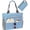 Navy Stripe, variant on Beach Bag-Tote Bags for Women Waterproof Sandproof Beachs totes with zipper for Family Vacation Essential