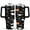 Black, variant on Halloween Theme Tumbler 40oz - Spider Web Bat Design Insulated Stainless Steel Cup