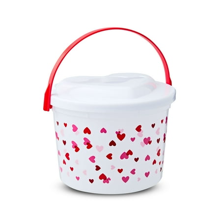 Valentine's Day White Heart Mailbox Bucket, by Way To Celebrate