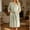 Green, variant on Womens Contrast Piping Lapel 3/4 Sleeve Flannel Fleece Bath Robe Belted Mid Length Soft Warm Casual Home Spa Loungewear Robe Green Free Size
