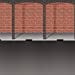 thumbnail image 3 of Beistle - 52045 - Mur de Briques de Mardi Gras et Fond de Rue - Pack de 6, 3 of 3