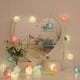 thumbnail image 4 of Lámpara de cadena colgante de luz de cadena de decoración de algodón de bola de luz para fiesta, boda, USB, iluminación, gris Vogacara HA006257-15, 4 of 6