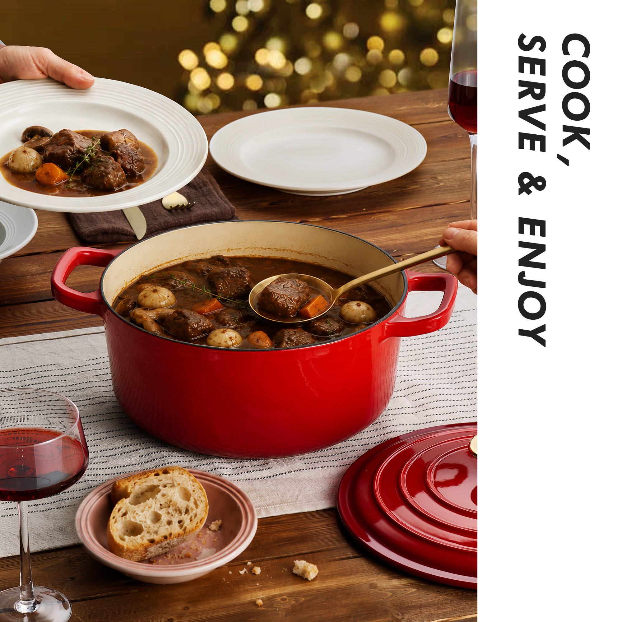 Carote 4.5-Quart Enameled Cast Iron Dutch Oven photo 6